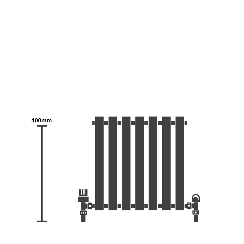 400mm High Radiators