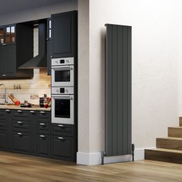 Ard Radiator KRAD Allegro1775mm x 375mm Grey Vertical Single Aluminium Radiator ...