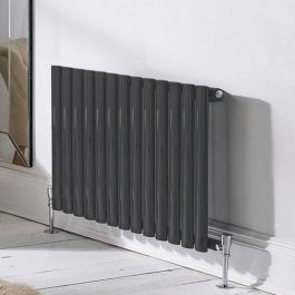 Kram Radiator Kartell K-Rad Aspen 600x960mm Textured Grey Single Radiator | 2,818 BTU