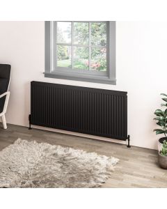 Eastbrook Type 11 Compact Panel Radiator 600 x 1400 Matt Black