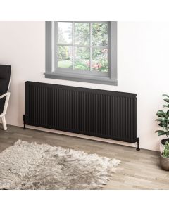 Eastbrook Type 11 Compact Panel Radiator 600 x 1600 Matt Black