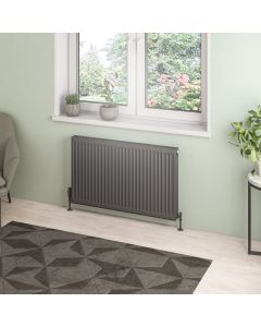 Eastbrook Type 21 Compact Panel Radiator 600 x 1000 Matt Anthracite 