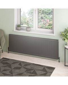 Eastbrook Type 21 Compact Panel Radiator 600 x 1800 Matt Anthracite 