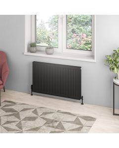 Eastbrook Type 21 Compact Panel Radiator 600 x 1000 Matt Black