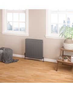 Eastbrook Type 22 Compact Panel Radiator 600 x 600 Matt Anthracite 