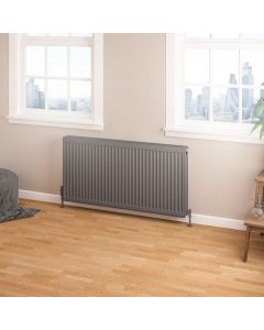 Eastbrook Type 22 Compact Panel Radiator 600 x 1200 Matt Anthracite 