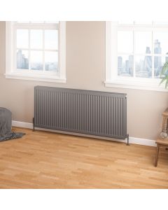 Eastbrook Type 22 Compact Panel Radiator 600 x 1400 Matt Anthracite 