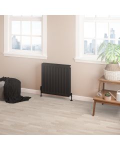 Eastbrook Type 22 Compact Panel Radiator 600 x 600 Matt Black