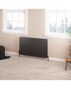 Eastbrook Type 22 Compact Panel Radiator 600 x 1000 Matt Black