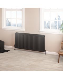 Eastbrook Type 22 Compact Panel Radiator 600 x 1200 Matt Black