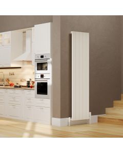 KRAD Allegro 1775mm x 280mm White Vertical Single Aluminium Radiator ALRAD-16-1803-WT