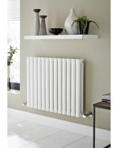 Kartell K-Rad Aspen Horizontal Radiator 600 x 780mm White Double — 4,258 BTU