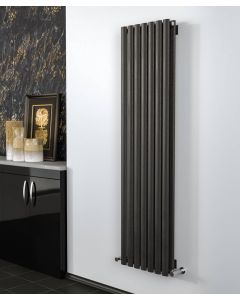 K-Rad Aspen Vertical Radiator 1600mm x 420mm Double Anthracite - 5824 BTU