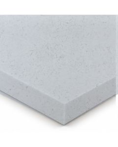 Carrara Marble Effect solid surface worktop - square-edged matt board - Coreluxe