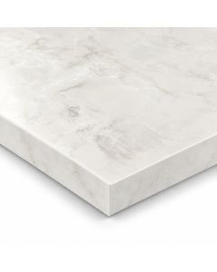Ice Onyx Formica Aria worktop F7408 - semi gloss white square-edged slab