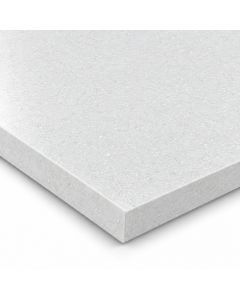 Ice Quarstone Formica Aria worktop F5212 - textured matt white square-edged slab