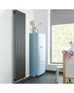 Kartell K-Rad Boston Vertical Radiator 1800 x 550mm Single Textured Grey — 4,309 BTU