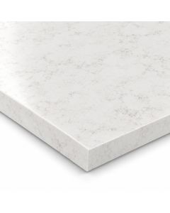 Neo Cloud Formica Aria worktop F6314 - semi gloss white square-edged slab