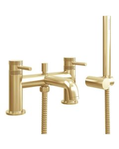 DUSC Core Thermostatic Bath Shower Mixer 2 Outlet - Brushed Brass