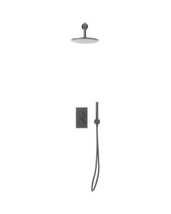 DUSC Core Shower Arm, Drench Head & Bracket - Gunmetal