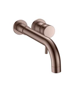 DUSC Core Wall Mounted Basin & Bath Filler - Brushed Bronze