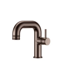 DUSC Core Side Lever Basin Mixer Tap - Brushed Bronze