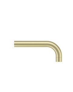 Brushed Brass Cloakroom Basin Spout - 140mm - DUSC Core