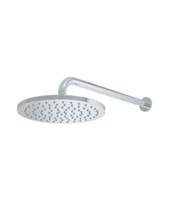 DUSC Core Round Shower Head & Arm 253mm - Chrome