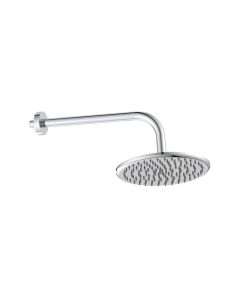 DUSC Core Round Shower Head & Arm 240mm - Chrome