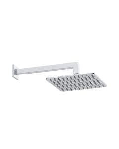 DUSC Core Square Shower Head & Arm - Chrome