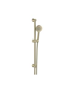 DUSC Core Riser Rail with Handset (Concealed Fixings) - Brushed Brass