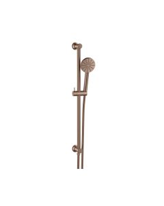 DUSC Core Riser Rail with Handset (Concealed Fixings) - Brushed Bronze