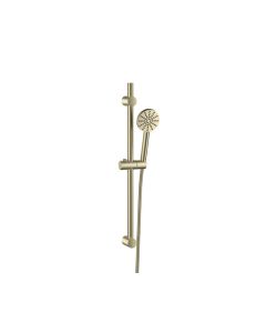 DUSC Core Riser Rail with Handset (Exposed Fixings) - Brushed Brass
