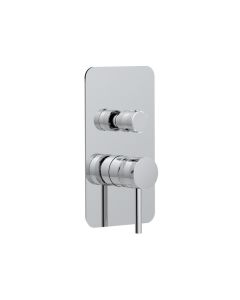 DUSC Core Concealed Manual Dual Outlet Shower Valve - Chrome
