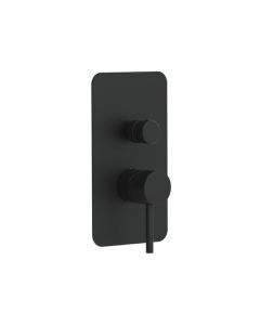 DUSC Core Concealed Manual Dual Outlet Shower Valve - Matt Black