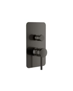 DUSC Core Concealed Manual Dual Outlet Shower Valve - Gunmetal