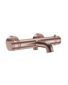 DUSC Core Thermostatic Bath Shower Mixer 2 Outlet - Brushed Bronze