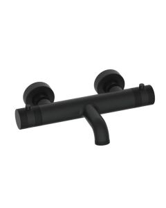 DUSC Core Thermostatic Bath Filler 1 Outlet - Matt Black