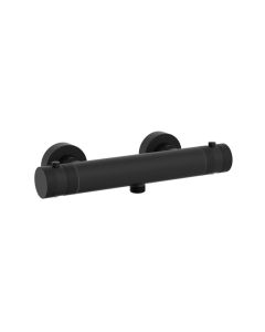 DUSC Core Exposed Thermostatic Bar Shower Valve - Matt Black