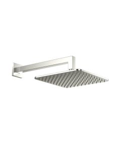 DUSC Core Square Shower Head & Arm - Brushed Nickel