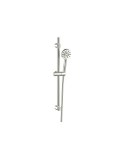 DUSC Core Riser Rail with Handset (Exposed Fixings) - Brushed Nickel