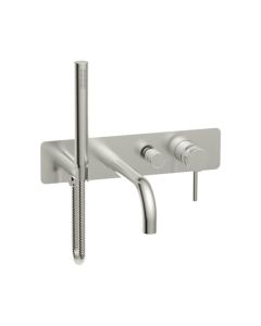 DUSC Core Wall Mounted Bath Shower Mixer - Brushed Nickel