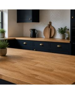 oak solid wood worktop kitchen island roomset - De Terra oak worktops