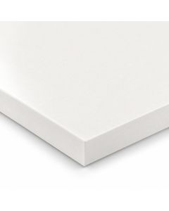 Polar White Formica Aria worktop F2255 - semi gloss white square-edged slab