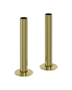 Reina 130mm Pipe Sleeve Kit Brass — Radiator Pipe Cover Pair