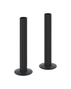 Reina 130mm Pipe Sleeve Kit Black — Radiator Pipe Cover Pair