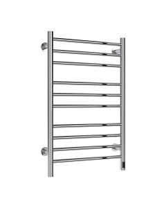 Reina Arnage Polished Stainless Steel dry electric heated towel rail — 800mm x 500mm front view product image