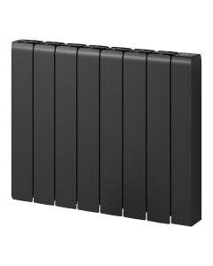 Reina Aron Black WiFi electric panel radiator — 570mm x 720mm front view product image