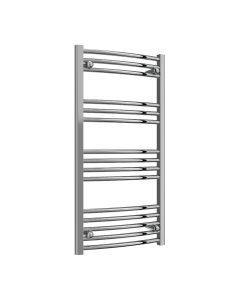 Reina Capo Curved Chrome Electric Heated Towel Rail 1000 x 500mm