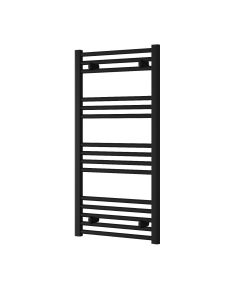 Reina Capo Flat Black Electric Heated Towel Rail 1000 x 500mm
